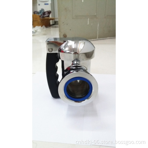 2" plug draw-off valve for big gas fully steam jacketed stationary kettle